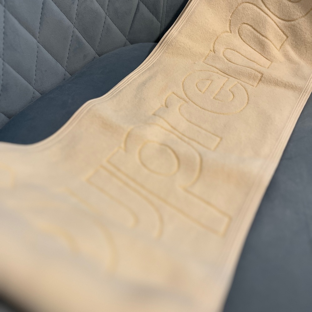 Supreme Polartec Logo Scarf Cream